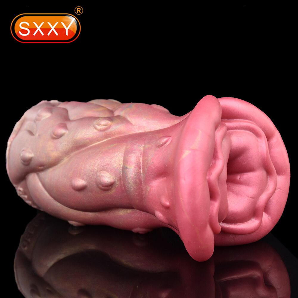 ใหม่ดอกไม้รูปร่าง Masturbation ของเล่นชายซิลิโคนนุ่มเครื่องบินถ้วยอวัยวะเพศชายต่อมลูกหมาก Massager กันน้ำอุปกรณ์ร่วมเพศสำหรับชาย - buysextoyth