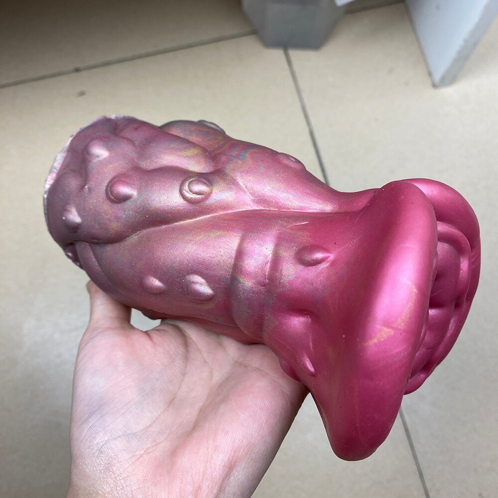 ใหม่ดอกไม้รูปร่าง Masturbation ของเล่นชายซิลิโคนนุ่มเครื่องบินถ้วยอวัยวะเพศชายต่อมลูกหมาก Massager กันน้ำอุปกรณ์ร่วมเพศสำหรับชาย - buysextoyth
