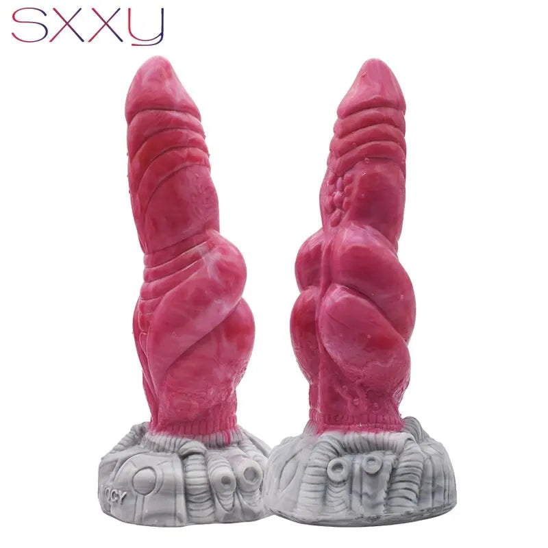 SXXY Sharp Monster Dildo with Big Knot for Women Vagina Masturbator Anus Stimulate Adults Anal Toys Stimulation Sex Massager 33sextoys