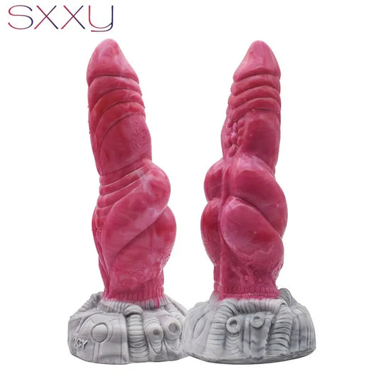 SXXY Sharp Monster Dildo with Big Knot for Women Vagina Masturbator Anus Stimulate Adults Anal Toys Stimulation Sex Massager 33sextoys