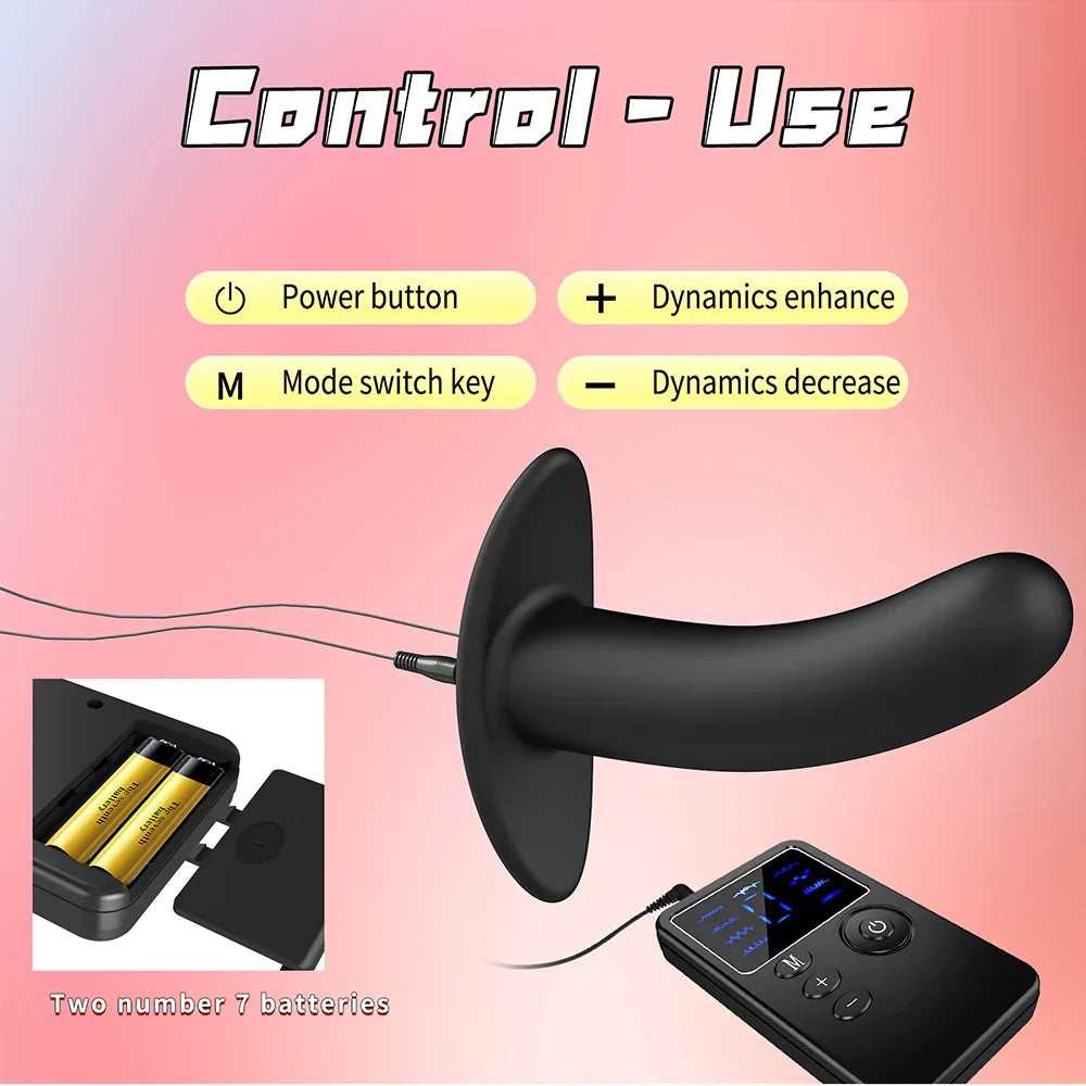 Shock Metal Anal Plug Beginner Remote Control Anus Dilation Prostate Massager Masturbation Tools Penis Stimulate BDSM Toys Adult - buysextoyth