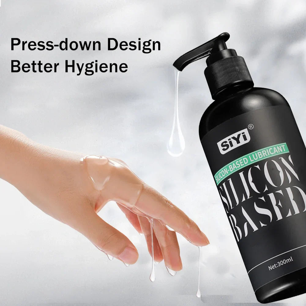 120ml/300ml Silicone-Based Lube with Press Pump. Long-Lasting Stringy Anal Lubricant Suitable for Bathroom and Underwater Use - buysextoyth