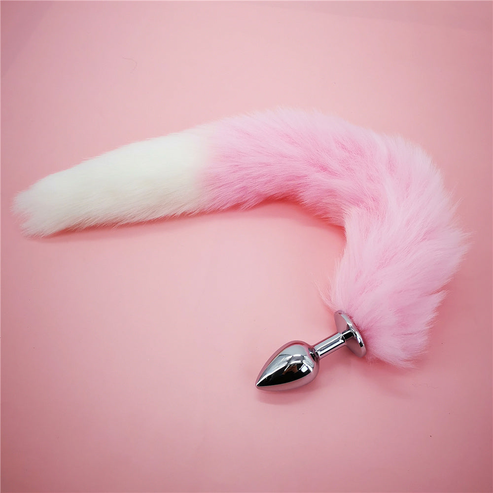 Soft Anal Plug Faux Fox Tail Cosplay Butt Plug Anal Sex Tail Stainless Smooth Steel Butt Plug Anal Sex Toys for Woman Couples - buysextoyth