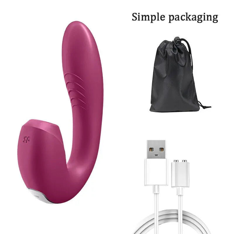 Satifyer ไวเบรเตอร์สำหรับผู้หญิงแอป Sunray.ไวเบรเตอร์2in1U-shaped สั่นได้18คู่ - buysextoyth