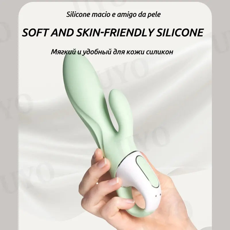Satisfyer Air ปั๊มกระต่าย5เชื่อมต่อรีโมทแอปควบคุม Interactive Vibrator สำหรับคู่ G-Spot Clitoris เซ็กซ์ทอยสำหรับผู้หญิง - buysextoyth