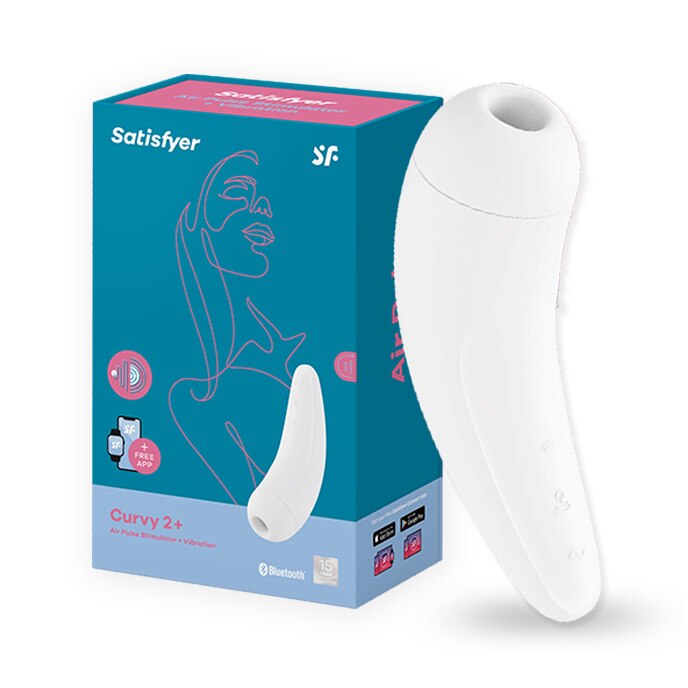 Satisfyer CURVY 2 + Vibrador App รีโมทคอนโทรล Vibrator Clit Sucker Vibrators สำหรับผู้หญิง Clitoris Nipple Sex ของเล่น UYO - buysextoyth