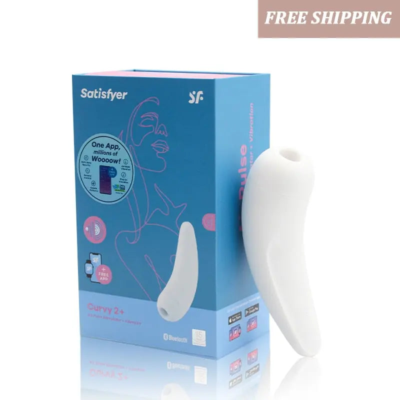 Satisfyer CURVY 2 + Vibrador App รีโมทคอนโทรล Vibrator Clit Sucker Vibrators สำหรับผู้หญิง Clitoris Nipple Sex ของเล่น UYO thai-adult
