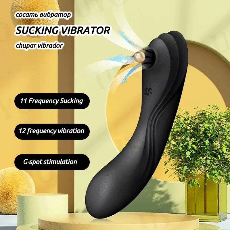 Satisfyer Curvy Trinity 4ของเล่นสำหรับสตรี18 + G-Spot Vibrator 3in1 Clit ดูด Stimulator ซิลิโคนกันน้ำสีดำของเล่น - buysextoyth