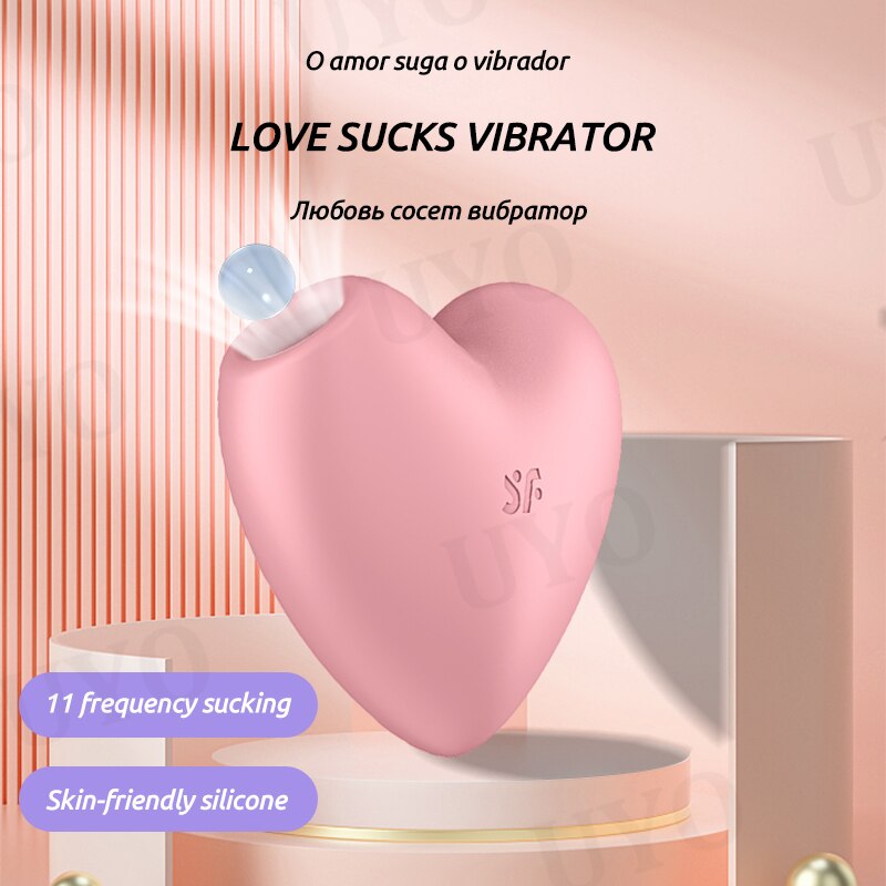 Satisfyer Cutie Love Heart Design Women Portable Mini Sex Toy Vibrator Silicone Vibrating Clitoral Sucking - buysextoyth