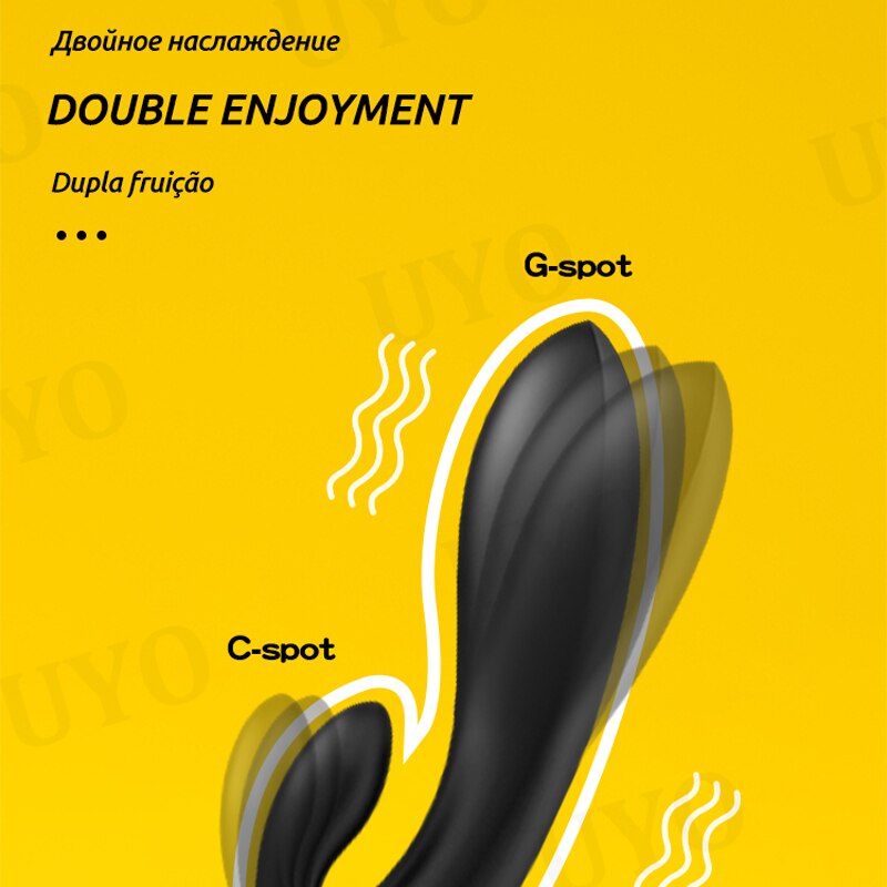 Satisfyer DOUBLE FLEX เชื่อมต่อรีโมทแอปควบคุมกระต่ายกระต่าย Super Power การสั่นสะเทือน G-Spot Clitoral Vibrator ผู้หญิงเซ็กซ์ทอย - buysextoyth