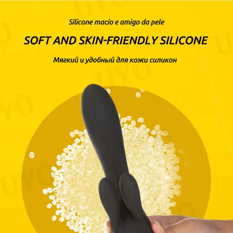 Satisfyer DOUBLE FLEX เชื่อมต่อรีโมทแอปควบคุมกระต่ายกระต่าย Super Power การสั่นสะเทือน G-Spot Clitoral Vibrator ผู้หญิงเซ็กซ์ทอย - buysextoyth
