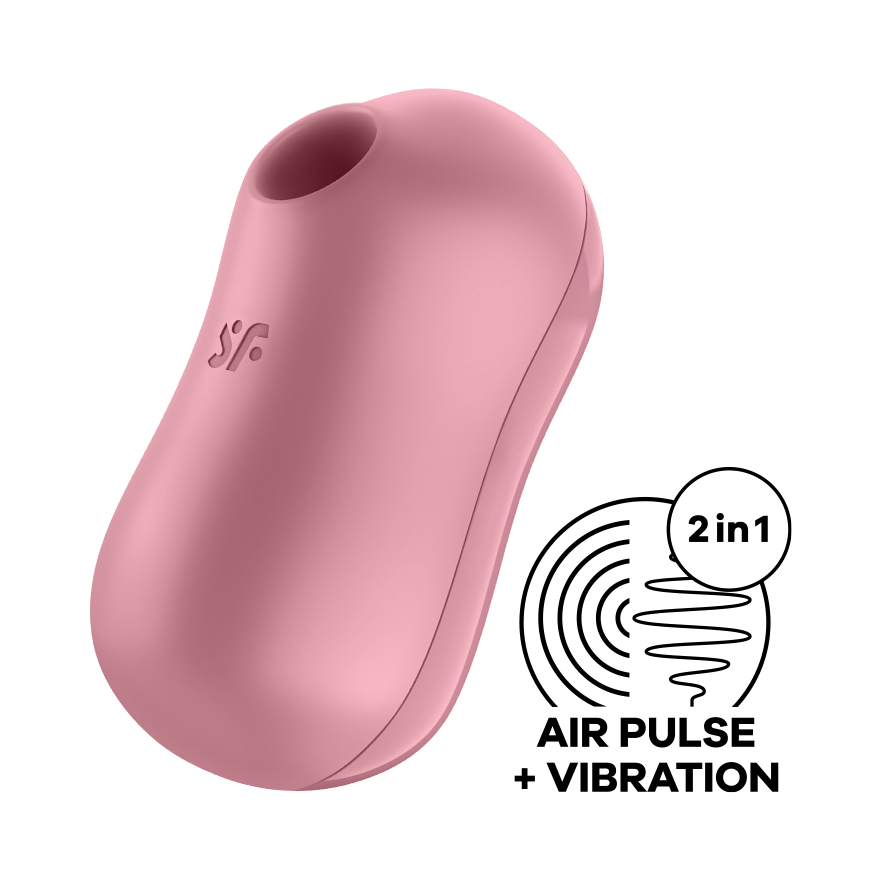 Satisfyer Gulali 2in1การสั่นสะเทือน Clitoris Stimulator Charge Nipple Sucker Vibrator Wanita แบบพกพา Mini Vibrator เซ็กซ์ทอย - buysextoyth