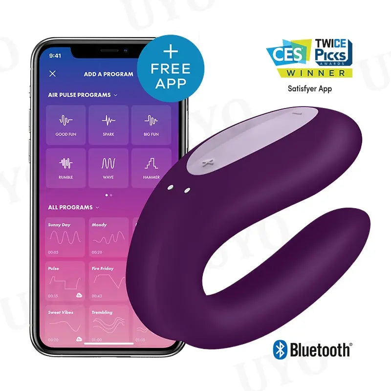 Satisfyer คู่ Joy App ควบคุม Vibrator ซิลิโคนเพศของเล่นสำหรับคู่10การสั่นสะเทือน IPX7เครื่องสั่นสะเทือนกันน้ำสำหรับผู้หญิง UYO - buysextoyth