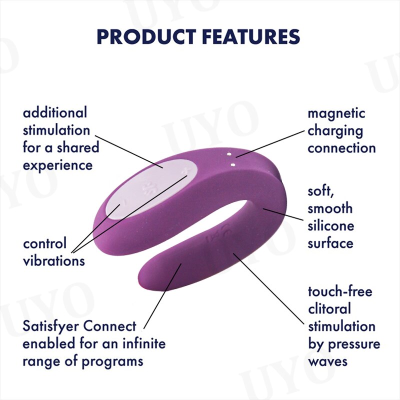 Satisfyer คู่ Joy App ควบคุม Vibrator ซิลิโคนเพศของเล่นสำหรับคู่10การสั่นสะเทือน IPX7เครื่องสั่นสะเทือนกันน้ำสำหรับผู้หญิง UYO - buysextoyth