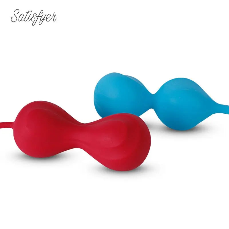 Satisfyer ปลอดภัยซิลิโคนสมาร์ทบอลลูก Kegel Ben Wa Ball ช่องคลอดกระชับ UYO เครื่องช่องคลอด Geisha Ball ของเล่นสำหรับผู้หญิง - buysextoyth
