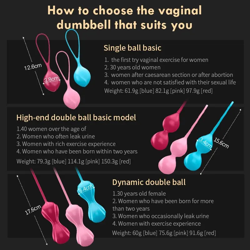 Satisfyer ปลอดภัยซิลิโคนสมาร์ทบอลลูก Kegel Ben Wa Ball ช่องคลอดกระชับ UYO เครื่องช่องคลอด Geisha Ball ของเล่นสำหรับผู้หญิง - buysextoyth