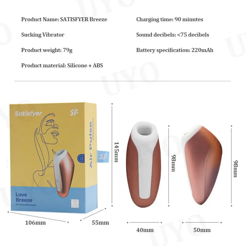 Satisfyer Love Breeze Vibrators สำหรับผู้หญิง Clitoris Sucker เลีย Mini Clitoris Nipple Sucker UYO เพศของเล่นสำหรับผู้หญิง thai-adult