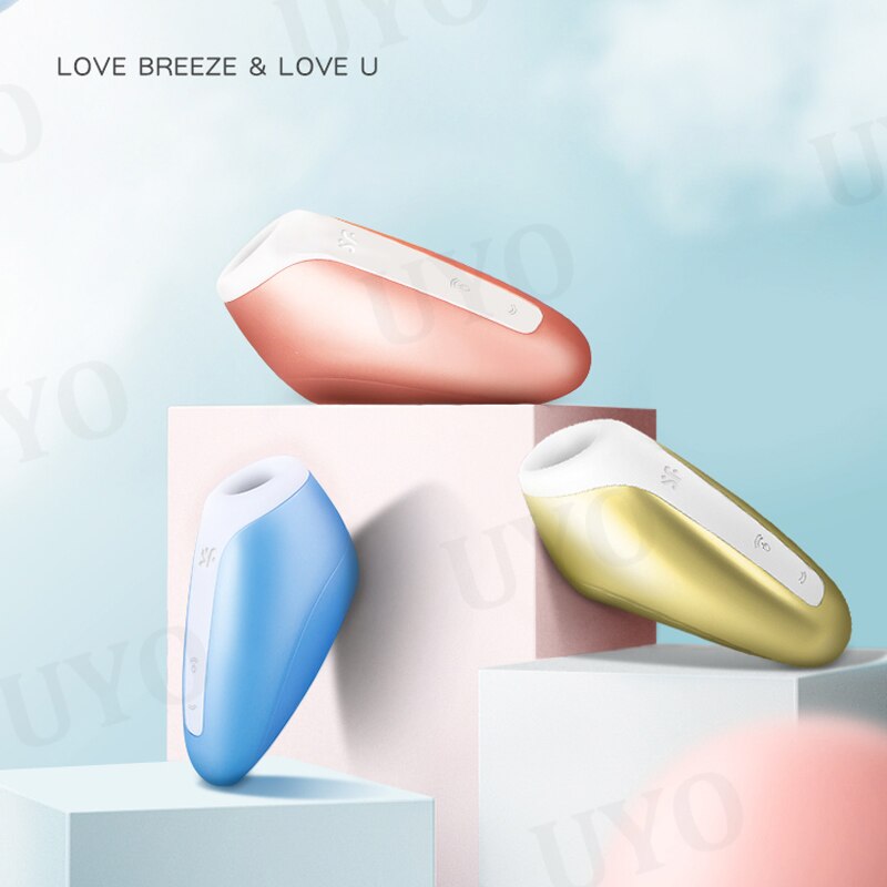 Satisfyer Love Breeze Vibrators สำหรับผู้หญิง Clitoris Sucker เลีย Mini Clitoris Nipple Sucker UYO เพศของเล่นสำหรับผู้หญิง - buysextoyth