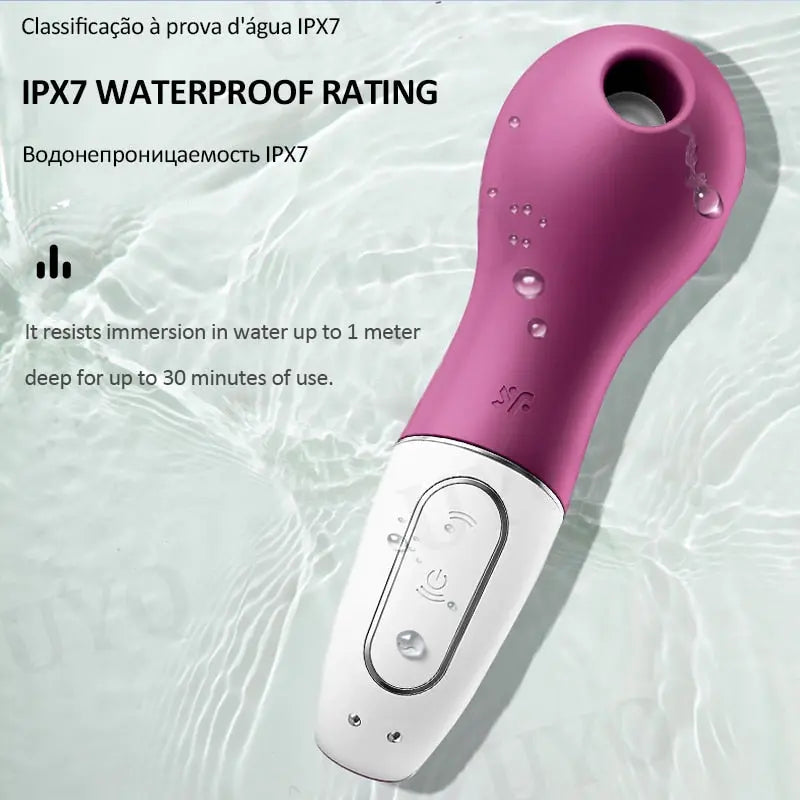 Satisfyer Lucky Libra Clitoris Stimulator ชาร์จ Vibrators สำหรับผู้หญิง Clitoris Sucker ซิลิโคนจับแหวน Nipple Sucker ของเล่น thai-adult