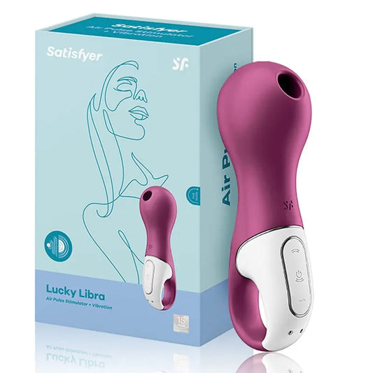 Satisfyer Lucky Libra Clitoris Stimulator ชาร์จ Vibrators สำหรับผู้หญิง Clitoris Sucker ซิลิโคนจับแหวน Nipple Sucker ของเล่น thai-adult