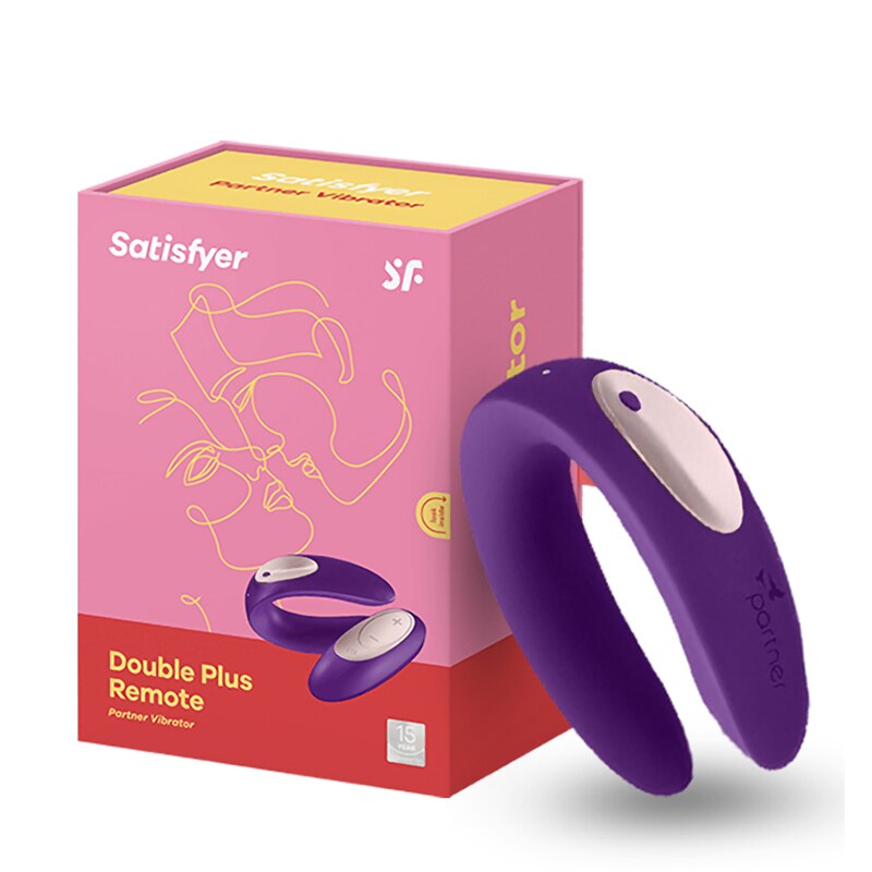 Satisfyer Partner Plus G Spot ซิลิโคน Vibrator UYO คู่ของเล่นรีโมทคอนโทรลไร้สายสวมใส่ผู้หญิง Clitoral กระตุ้น - buysextoyth