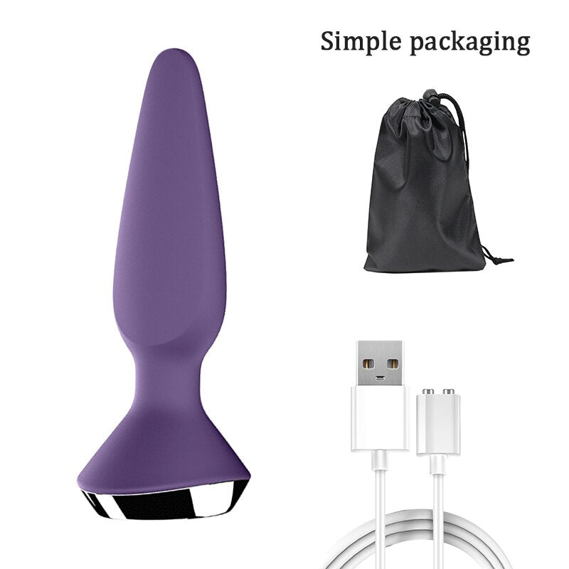Satisfyer Plug-Ilicious 1app รีโมทคอนโทรล Anal Plug ของเล่นสำหรับชาย Vibrator ซิลิโคนวัสดุต่อมลูกหมาก Massager หญิง Anal Plug - buysextoyth