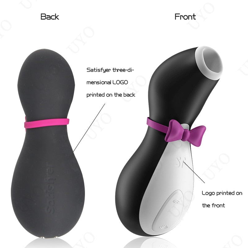 Satisfyer Pro Penguin ดูด Clit กระตุ้น G Spot ซิลิโคนการสั่นสะเทือน Nipple Sucker เร้าอารมณ์การ์ตูนของเล่นสำหรับผู้ใหญ่ Vibrator ผู้หญิง - buysextoyth