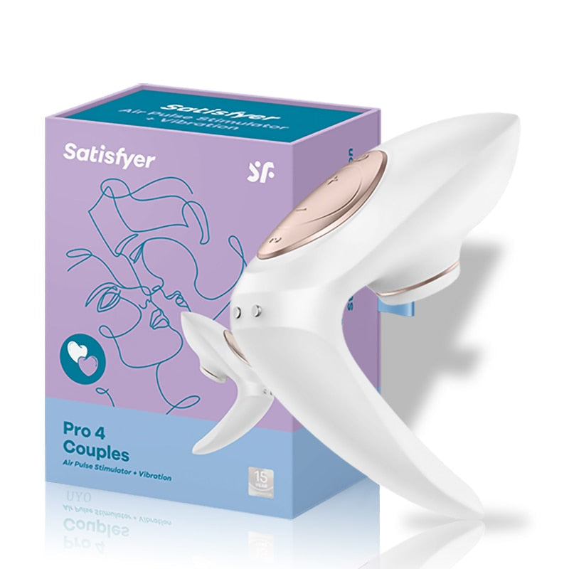 เยอรมนี Satisfyer Pro4คู่ดูด G Spot ซิลิโคน UYO Vibrator Dildo ผู้ใหญ่ของเล่นกระตุ้น Clitoral ดูดของเล่น - buysextoyth