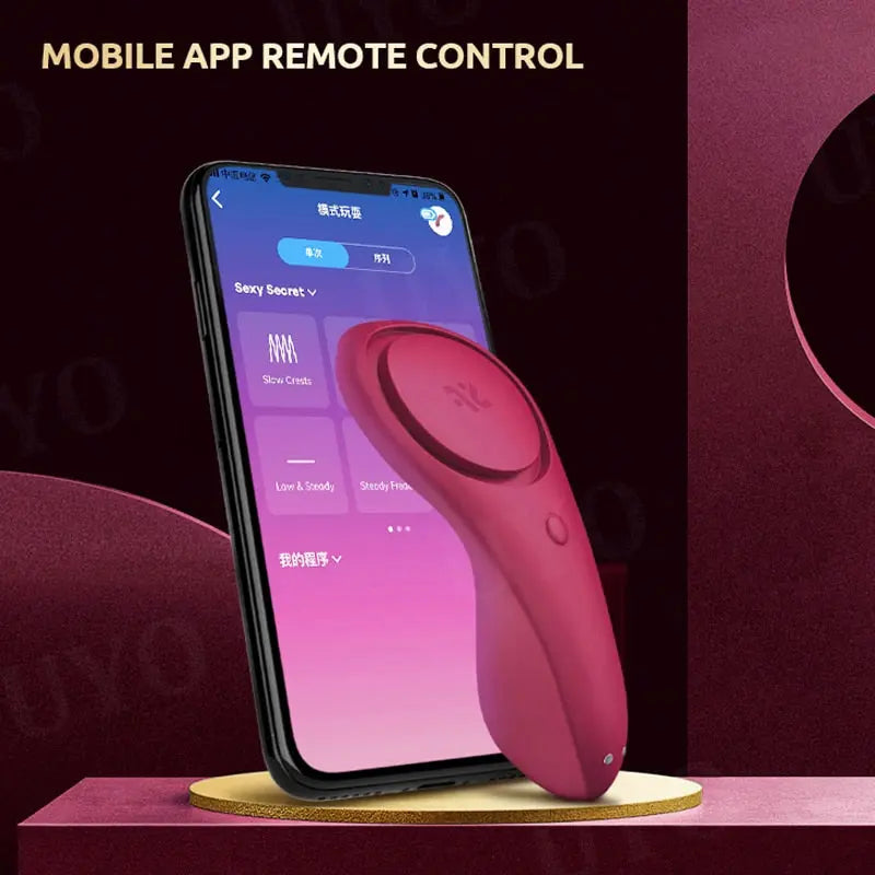 Satisfyer เซ็กซี่ Secret ซิลิโคน G-Spot Vibrator แบบพกพา Wearable APP รีโมทคอนโทรล Clitoris Stimulator UYO เพศของเล่นสำหรับผู้หญิง thai-adult