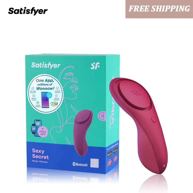 Satisfyer เซ็กซี่ Secret ซิลิโคน G-Spot Vibrator แบบพกพา Wearable APP รีโมทคอนโทรล Clitoris Stimulator UYO เพศของเล่นสำหรับผู้หญิง thai-adult