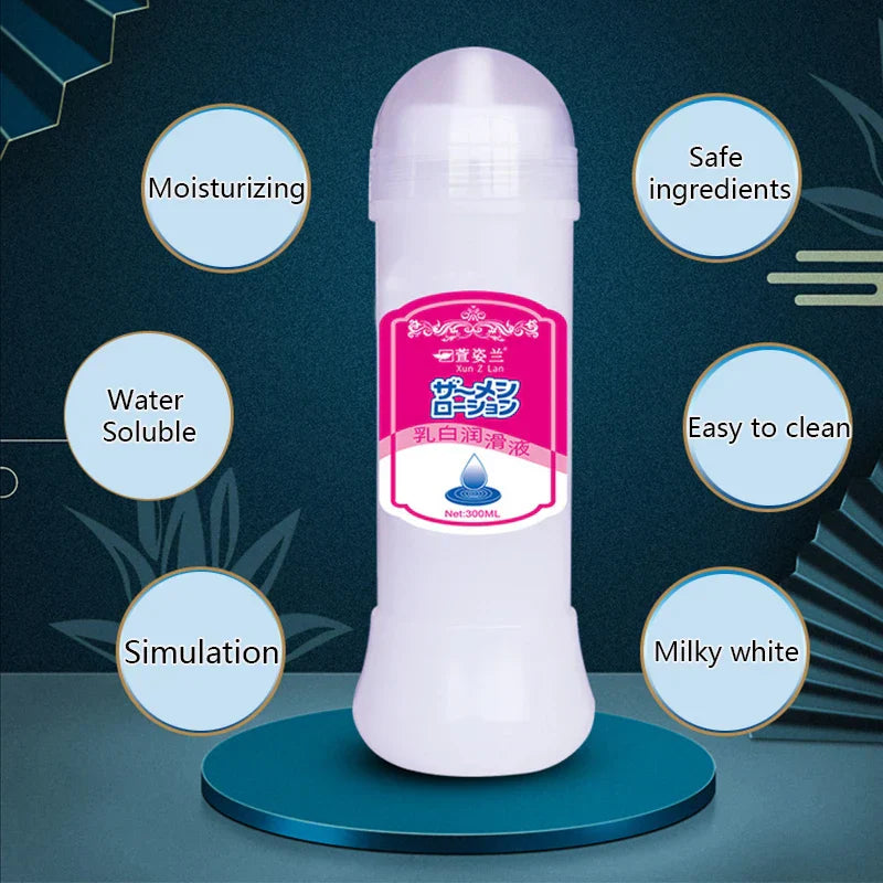 200/300/500ml Sex Viscous Lubricant.Milk-white Lubricating Oil for Vagina Anal.Water-soluble Lubricants for Adult Goods Sex Toys - buysextoyth