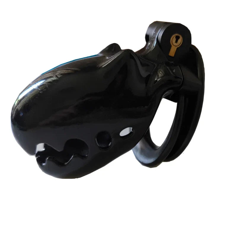 Furry Cute Male Chastity Cage CB Lock SM Flirting Adult Toy Bondage Device for Gay Erotic Urethral Lock with 4Ring Wrapped Penis - buysextoyth
