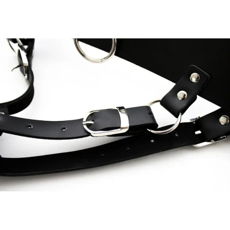 Women Chastity Pants Sexy Lingerie Panties Harness Leather Thong Underwear Bdsm Bondage Restraint Erotic Sex Toys for Women - buysextoyth