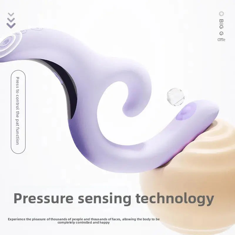 KISSTOY G-type vibrator Female double-head massage masturbator adult sex toys. dual-point stimulation. pressure-sensing button - buysextoyth