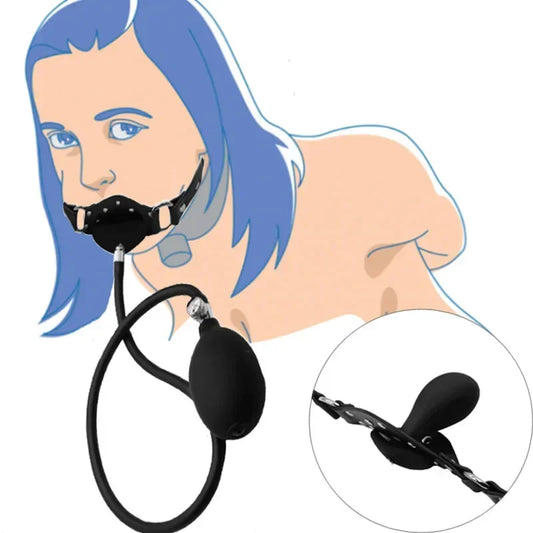Mouth Gag Adjustable Ball Adult Games Flirting Fetish Roleplay BDSM Bondage Sex Toys For Women Couples No Vibrator For Women - buysextoyth