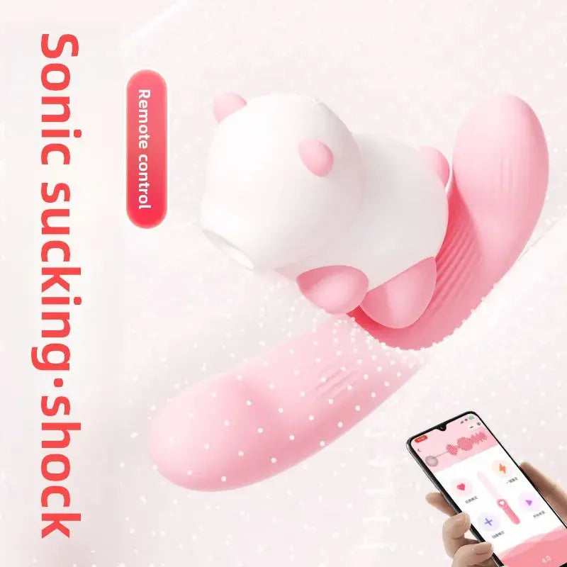 Bear Sucker Clitoris Sucking Vibrator Female Clit Nipple Oral Vacuum Stimulator Massager Sex Toys Adults Goods for Women - buysextoyth