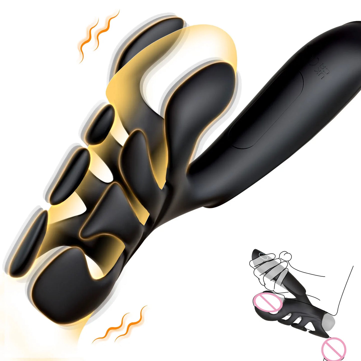Masturbator for Men Penis Training Vibrator Glans Trainer Stimulator Massager Lasting Delay Endurance Adult Sex Toys For Men 18 - buysextoyth