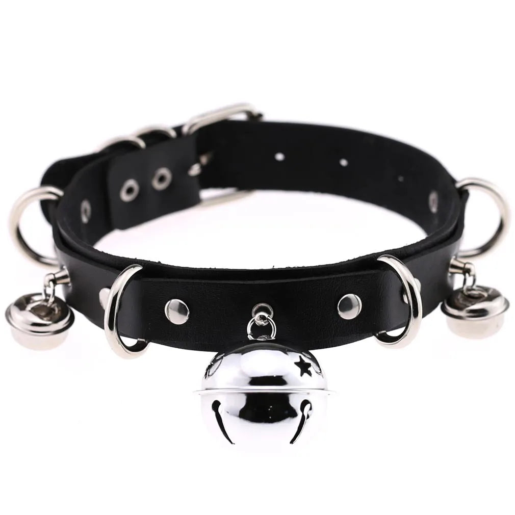 BDSM Different Style Fashion Punk Men Torques Necklace Gothic PU Leather Choker Collar Necklace Women Body Chain - buysextoyth