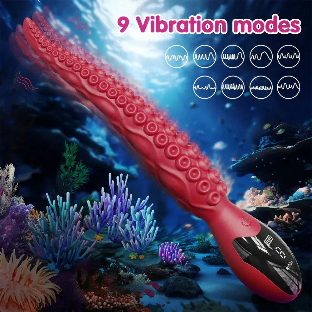 New Style Octopus Dildo Vibrator Nipple Clitoris Stimulator Unique Dildo Vagina Vibrator Female Masturbation Sexy Adult Female - buysextoyth
