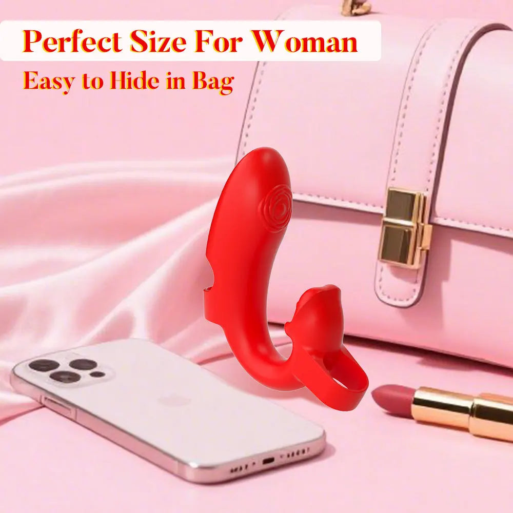 2in1 Wear Finger Vibrator Clitoral G Spot Trigger Stimulator 10 Speed Vaginal Massager Masturbation Sex Toy For women Adult 18 - buysextoyth
