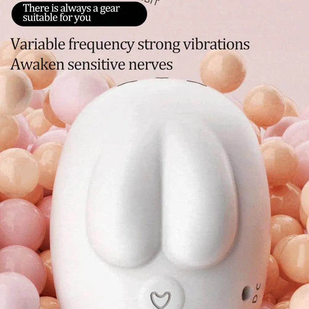 Cute Moon Rabbit Sucking Vibrating Egg Massager Pussy Clit G-spot Clitoral Stimulator USB Rechargeable Adult Sex Toy - buysextoyth