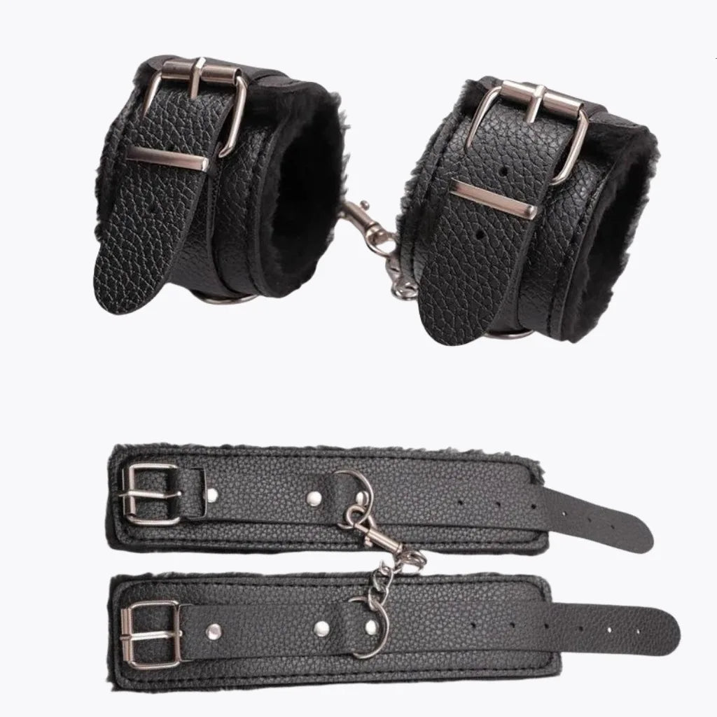 SM Handcuffs Sex Ankle Cuff BDSM Bondage Restraints Soft Plush Handcuff Adult Game 18+ Erotic Couple Sextoy Sex Supplies Shop - buysextoyth