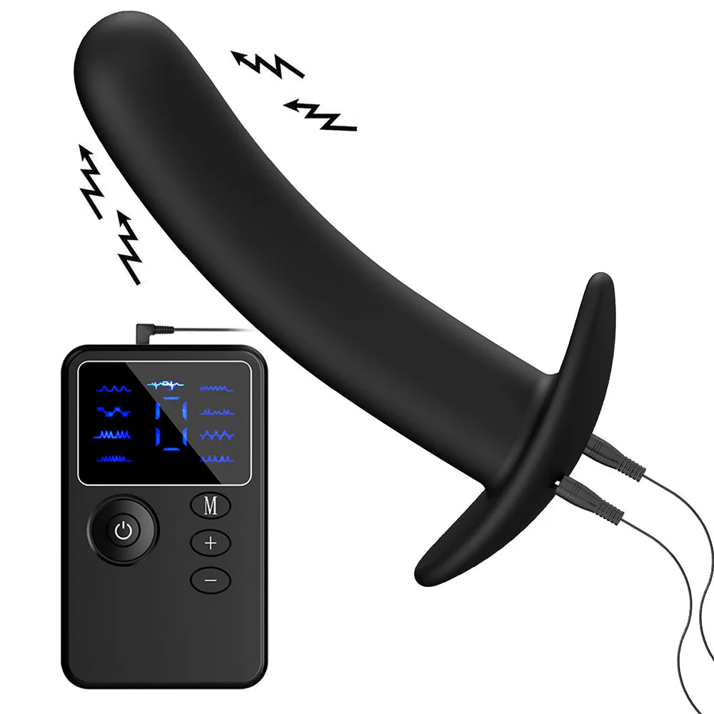 Shock Metal Anal Plug Beginner Remote Control Anus Dilation Prostate Massager Masturbation Tools Penis Stimulate BDSM Toys Adult - buysextoyth