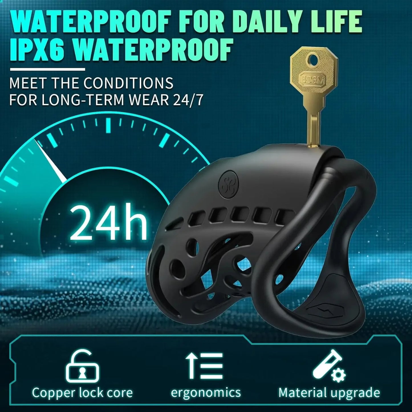 BDSM Shock Male Chastity Cage Wireless Remote Control Shock Chicken Cage Penis Lock With Urethral Obstruction - buysextoyth