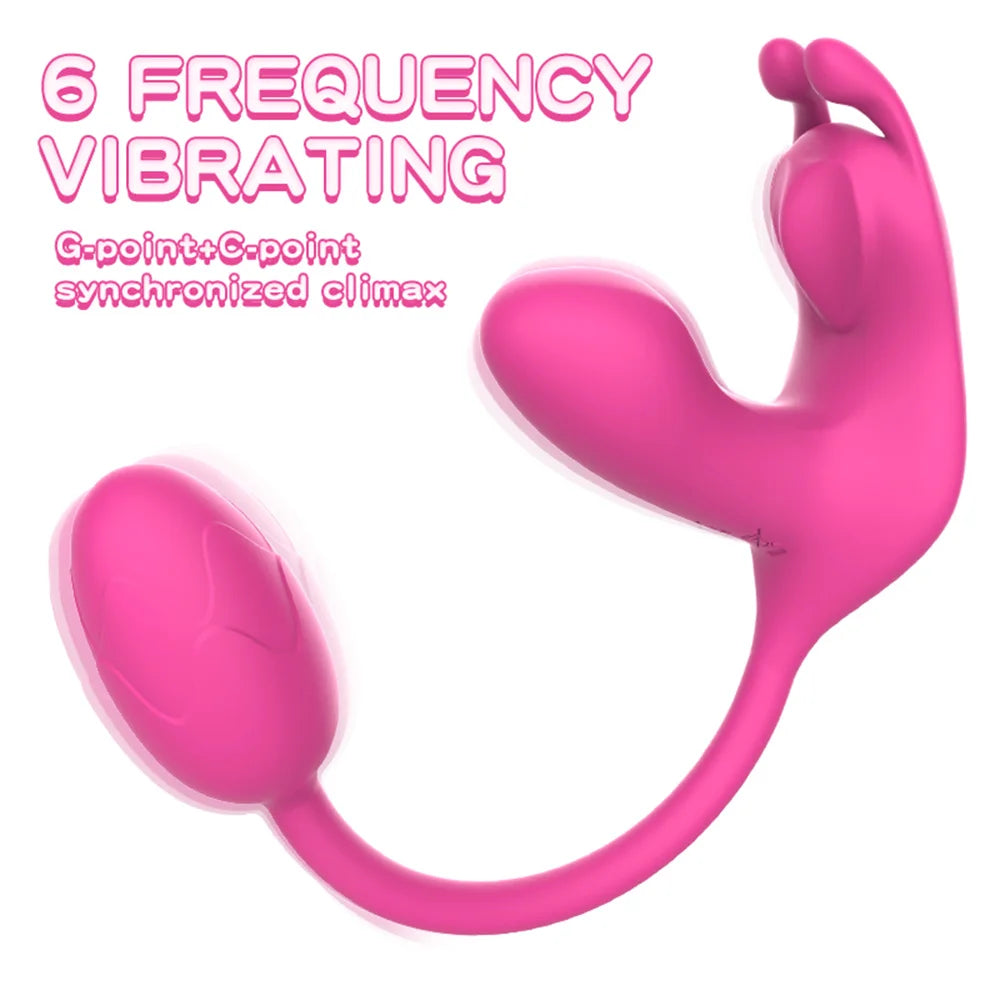 3 In 1 Wearable Vibrator Love Egg Female Masturbator Bendable Massage Stick Nipple Clitoris G-Spot Stimulation Sex Toy For Women - buysextoyth