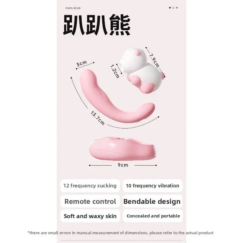 Bear Sucker Clitoris Sucking Vibrator Female Clit Nipple Oral Vacuum Stimulator Massager Sex Toys Adults Goods for Women - buysextoyth