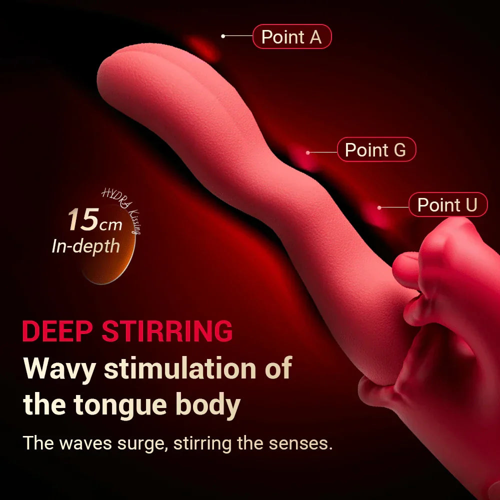 3 IN 1 Clitoral Tongue Scroll Vibrator for Women Clit Nipples G-Spot Stimulator Female Vagina Massager Vibrator Adult Sex Toys - buysextoyth