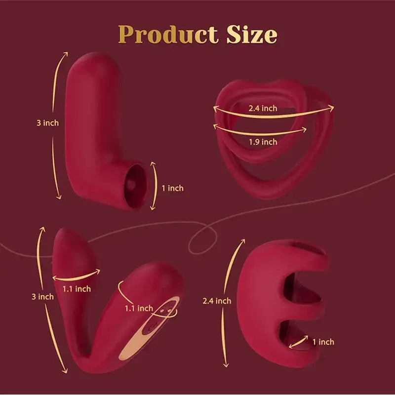 Tracy's Dog Love Vibrator Kit Removable Vibrating Bullet with 4 Silicone Attachments Remote Adult Sex Toys for Women & Partners - buysextoyth