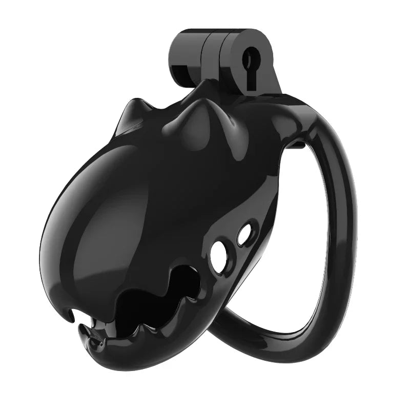 Furry Cute Male Chastity Cage CB Lock SM Flirting Adult Toy Bondage Device for Gay Erotic Urethral Lock with 4Ring Wrapped Penis - buysextoyth