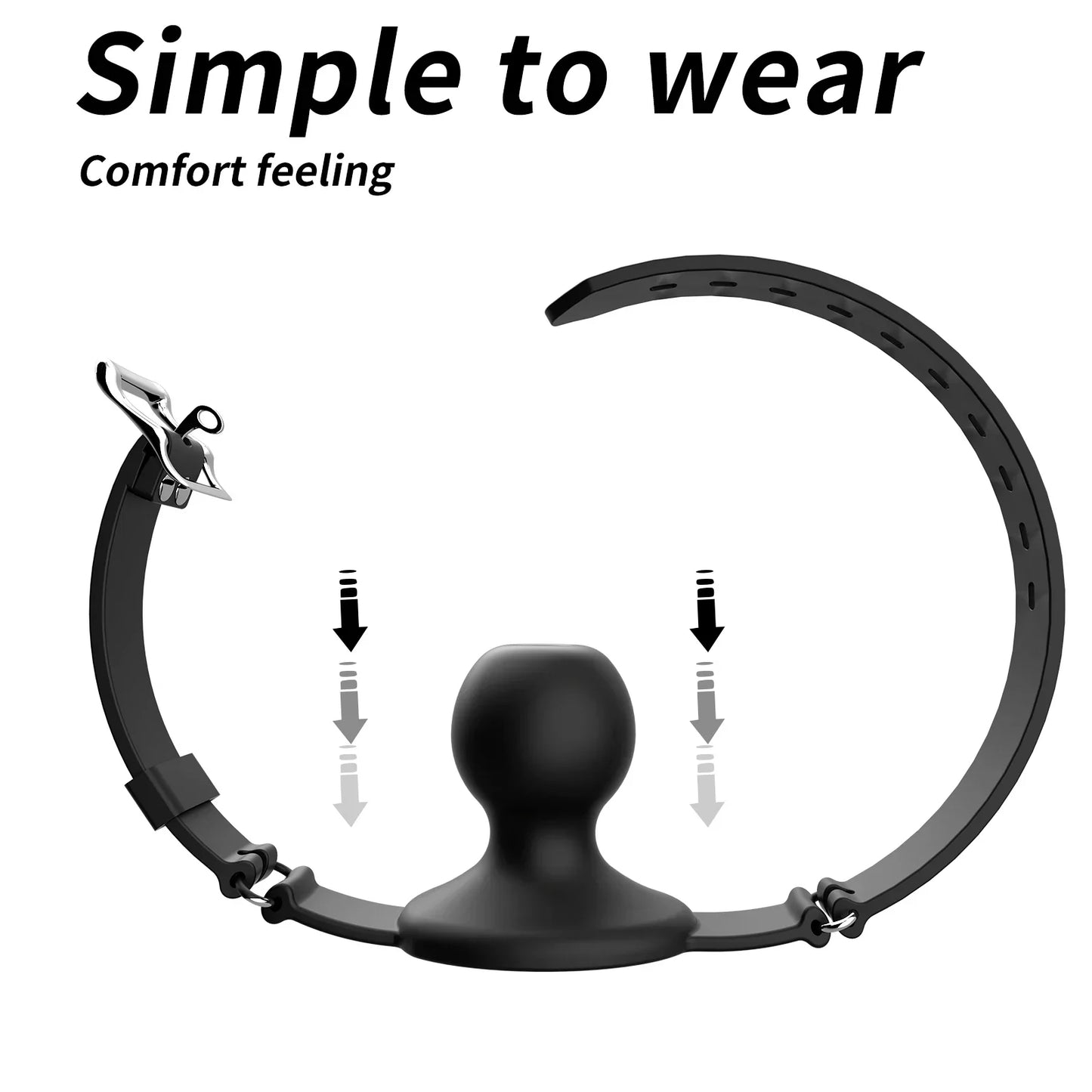 New Silicone Mouth Gags BDSM Breathable Ball Gag Adjustable Belt Mouth Adult Games Erotic Sex Toys For Couple Role Play Sexyshop - buysextoyth